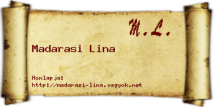 Madarasi Lina névjegykártya